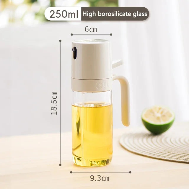 SprayPro – Dystrybutor Oleju w Sprayu 250 ml z Wysokiej Jakości Szkła Borokrzemowego