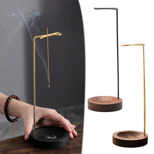 ZenBurn – minimalistyczny stojak na kadzidła z drewna i metalu